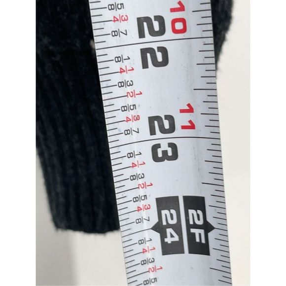 American Eagle Sweater Men’s Medium Mock Neck Fair Isle Charcoal Gray Holiday - Picture 9 of 13